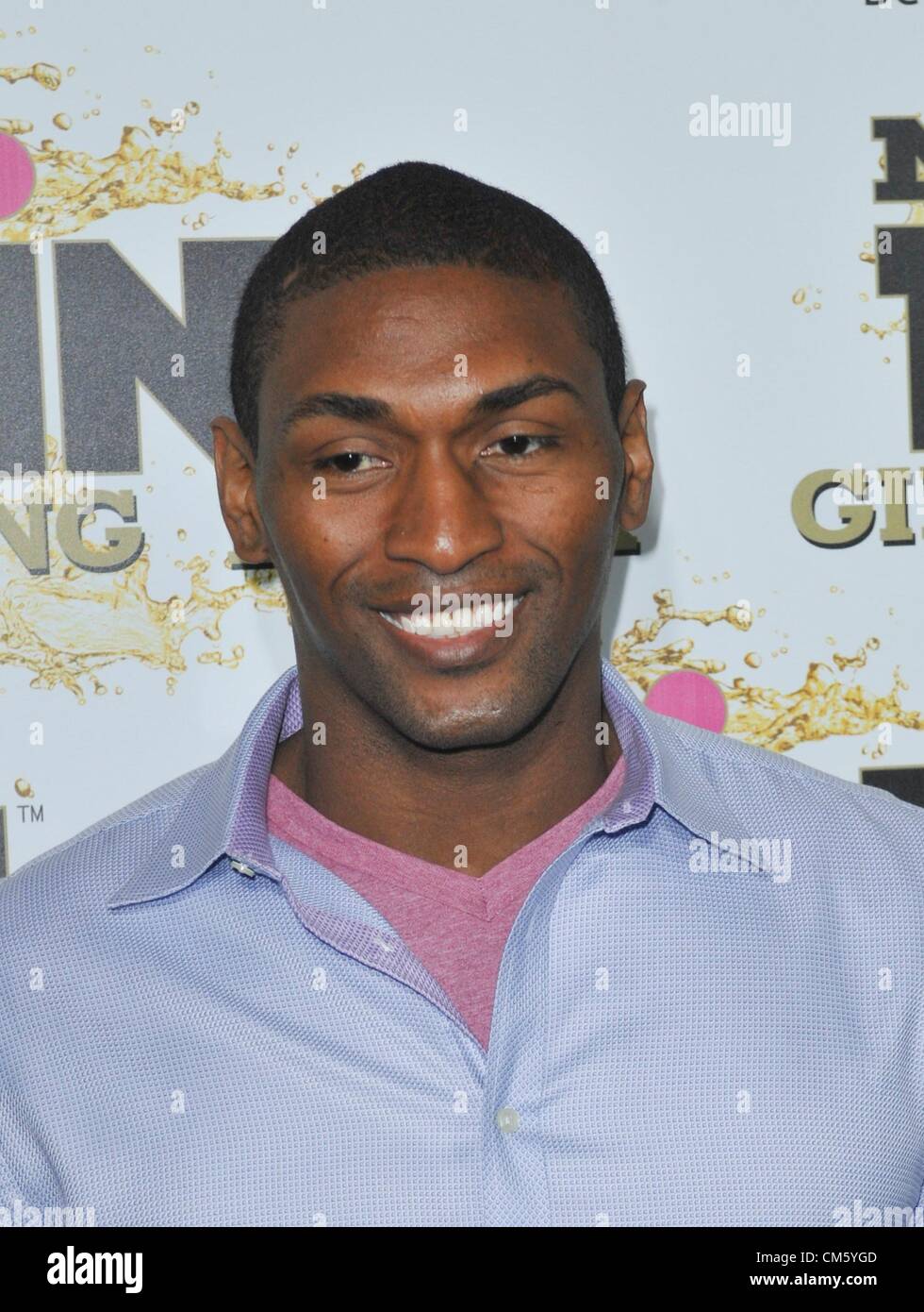 Los Angeles, California, USA. 11th October 2012. Ron Artest at arrivals for Mr. Pink Ginseng Drink Launch Party, The Blvd at Regent Beverly Wilshire Hotel, Beverly Hills, CA October 11, 2012. Photo By: Elizabeth Goodenough/Everett Collection/Alamy Live News Stock Photo