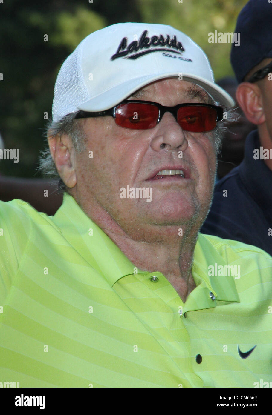 Oct. 13, 2012 - Los Angeles, California, U.S. - Jack Nicholson  attends  The 41st Annual  Los Angeles Police Celebrity Golf Tournament on 13th  October 2012  Rancho Park Golf Course,West Los Angeles,CA.USA.(Credit Image: © TLeopold/Globe Photos/ZUMAPRESS.com) Stock Photo