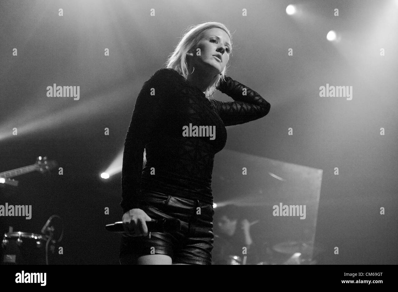 October 14, 2012. Toronto, Canada. English singer and songwriter Ellie Goulding performs at The Sound Academy in Toronto during her Halcyon Tour in supporting her second studio album Halcyon. Stock Photo