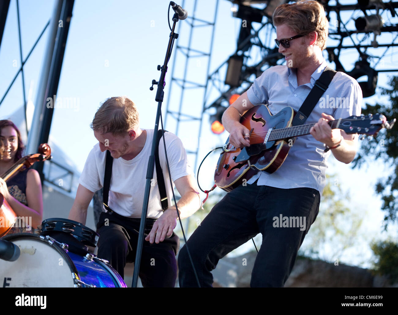 Oct. 14, 2012 Austin, Texas, U.S. WESLEY SCHULTZ of 'The Lumineers