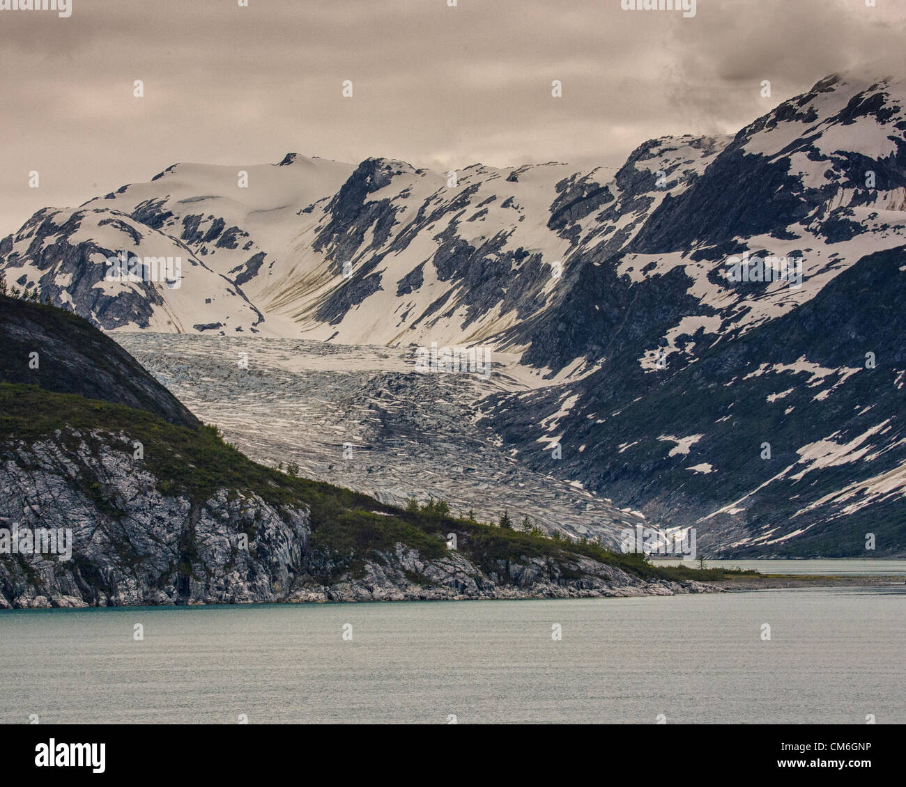 July 3, 2012 Glacier Bay, Alaska, US The impressive Reid Glacier in