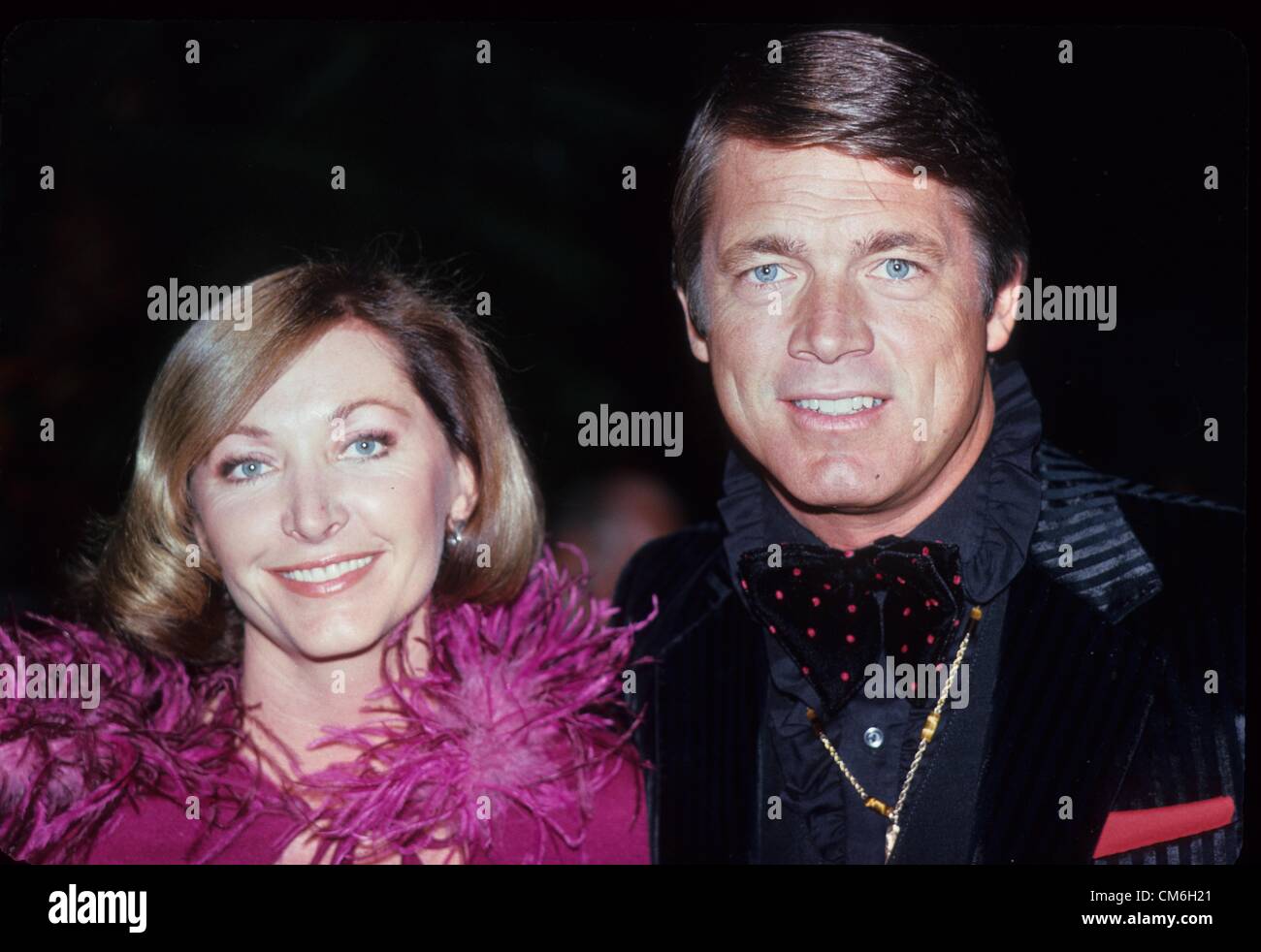 CHAD EVERETT with wife Shelby 1977.g5324.(Credit Image: © Bob Noble/Globe  Photos/ZUMAPRESS.com Stock Photo - Alamy