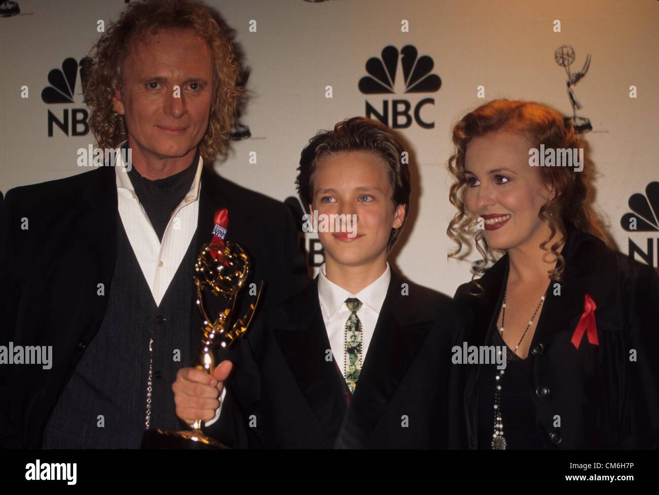 JONATHAN JACKSON with Genie Francis and Tony Geary.22nd annual daytime Emmy awards 1995.30332ar.Supplied by   Photos, inc.(Credit Image: © Supplied By Globe Photos, Inc/Globe Photos/ZUMAPRESS.com) Stock Photo