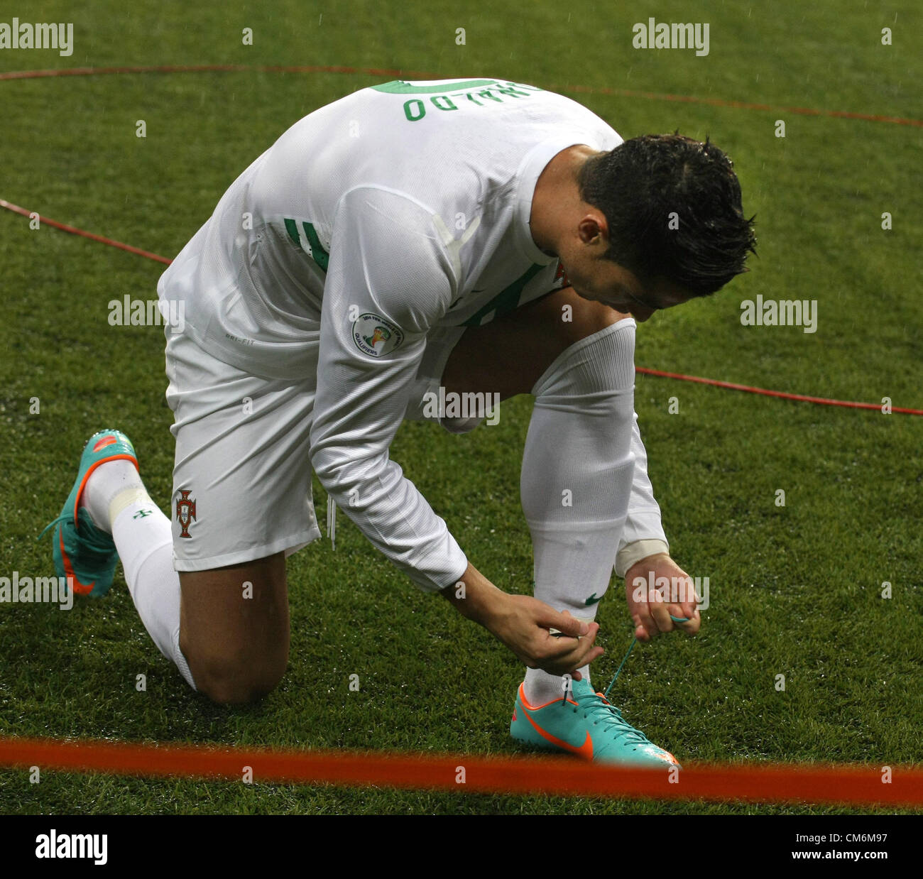 Oct. 12, 2012 - Moscow, Russia - October 12,2012. Moscow,Russia. World Cup Qualifying 2014. Russia vs Portugal...Pictured: Portugal's national team forward Ronaldo #7  (Credit Image: © Aleksander V.Chernykh And Aleksa/PhotoXpress/ZUMAPRESS.com) Stock Photo