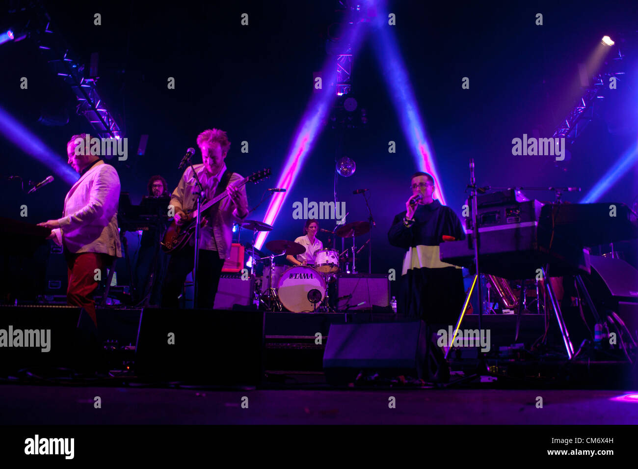 London, UK - 18 October 2012: Hot Chip perform live at O2 Academy Brixton following the release of their new album 'In Our Heads' Stock Photo