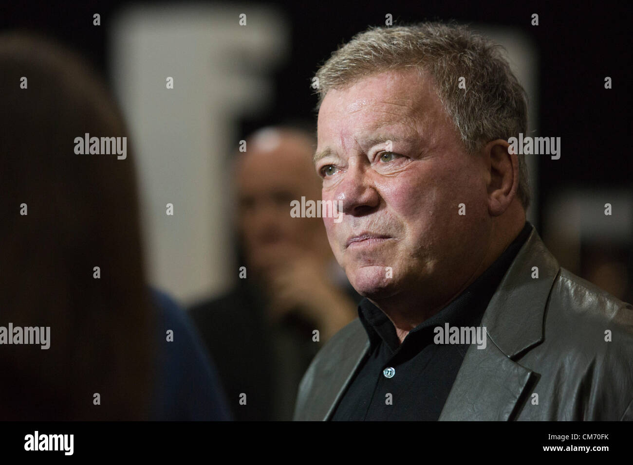 London, England, UK. Friday, 19 October 2012. Actor William Shatner who played Captain James T Kirk in the original Star Trek series. Destination Star Trek London takes place at the ExCel Exhibition Centre in East London from 19-21 October 2012. Stars attending the opening photocall. Picture: Nick Savage/Alamy Live News Stock Photo