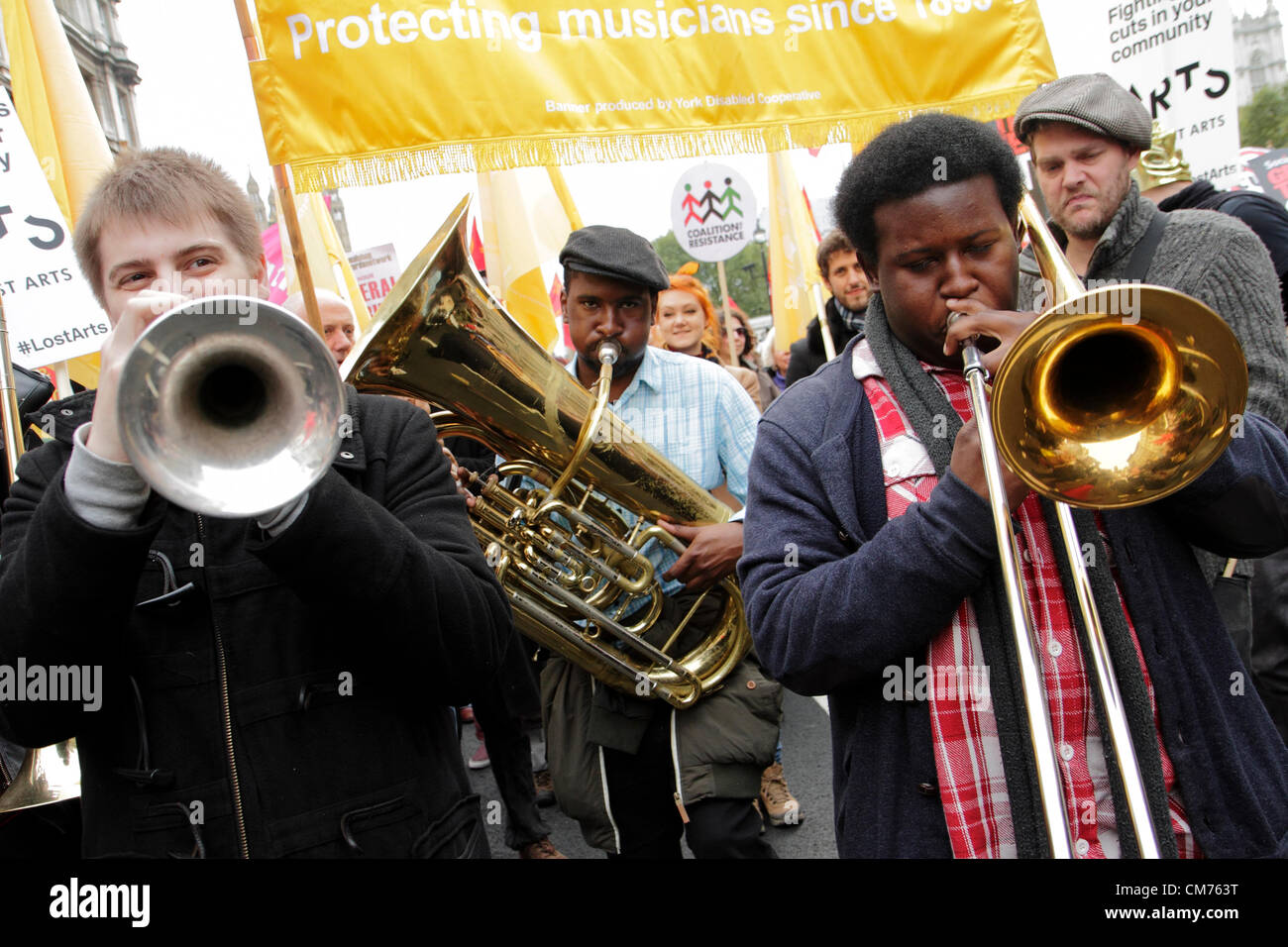 Musicians union members take part hires stock photography and images