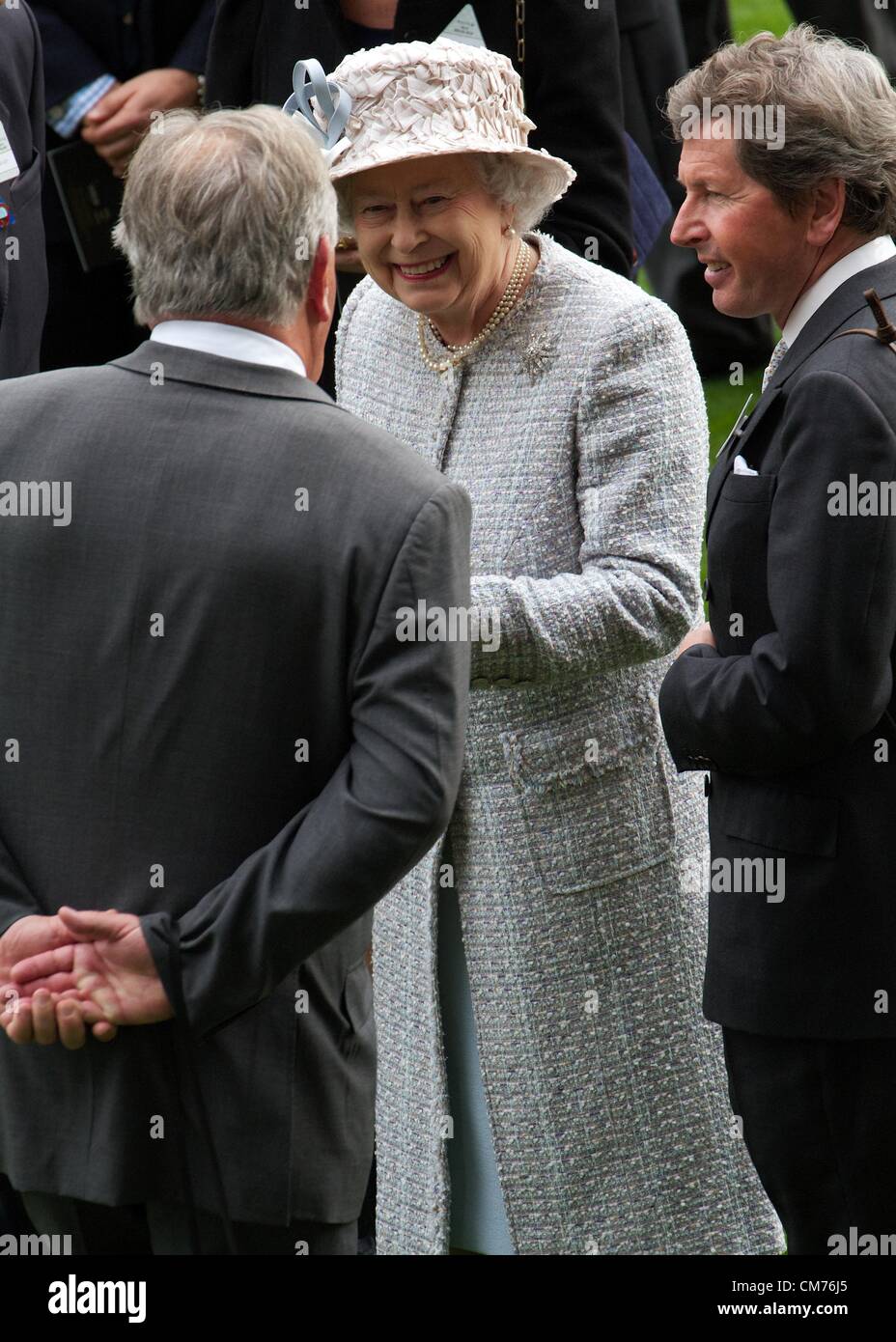 Ascot, UK. 20th October 2012. Queen Elizabeth II in the parade ring at Ascot, after the Qipco Queen Eliabeth II Stake Credit:  Paul McCabe / Alamy Live News Stock Photo
