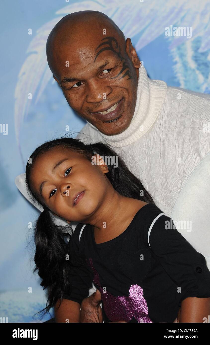 Mike Tyson Milan Tyson At Arrivals For Secret Of The Wings Premiere Amc Loews Lincoln Square 6606