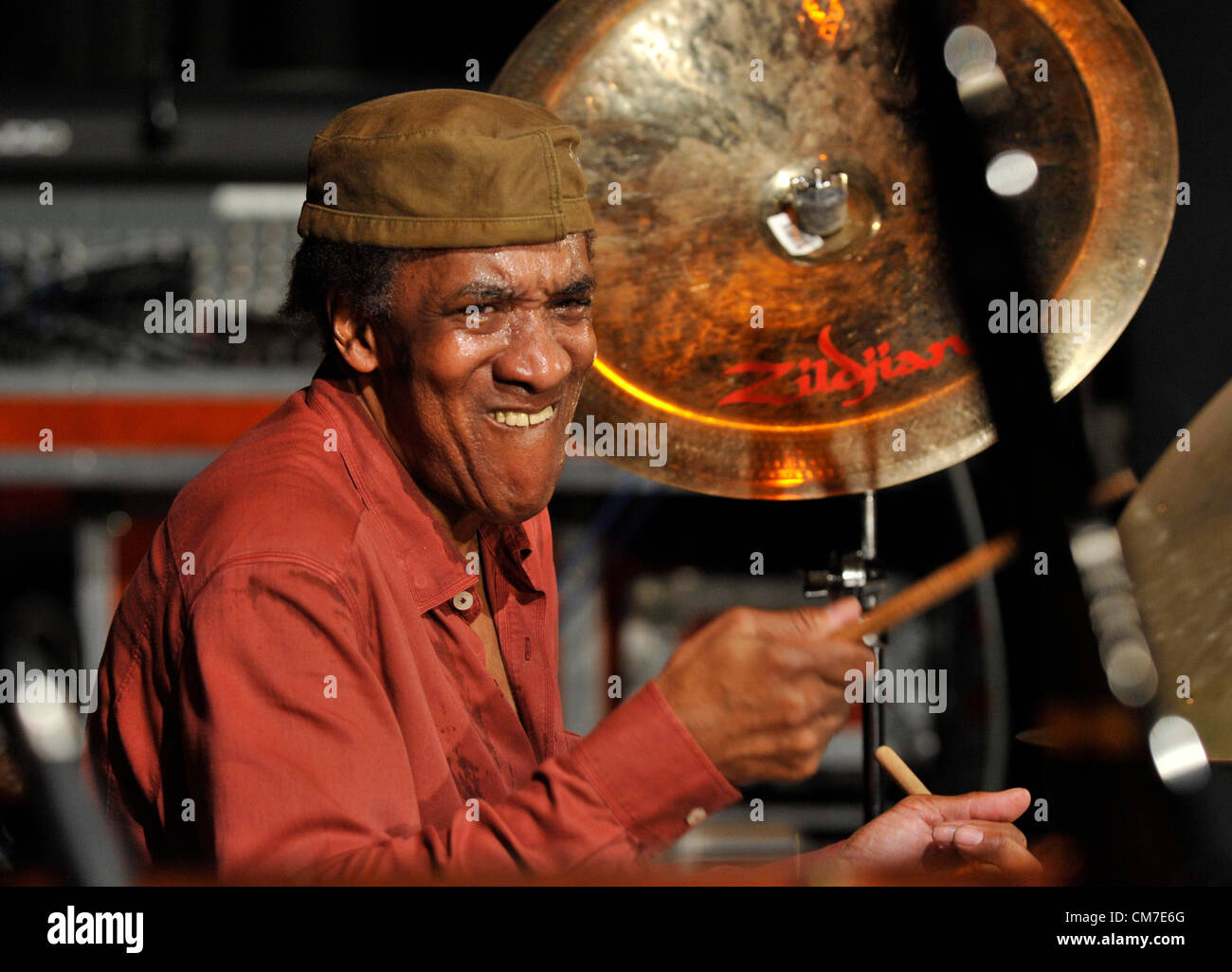 American jazz drummer Al Foster performs with his quartet at