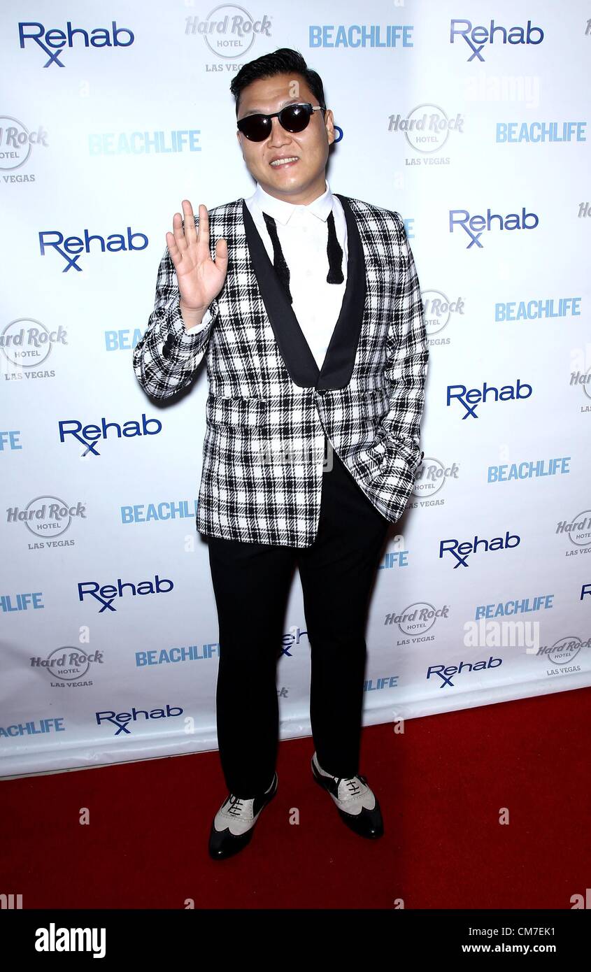Las Vegas, Nevada, USA. 21st October 2012. PSY on stage for Psy Performs at REHAB, REHAB at the Hard Rock Hotel, Las Vegas, NV October 21, 2012. Photo By: MORA/Everett Collection Stock Photo