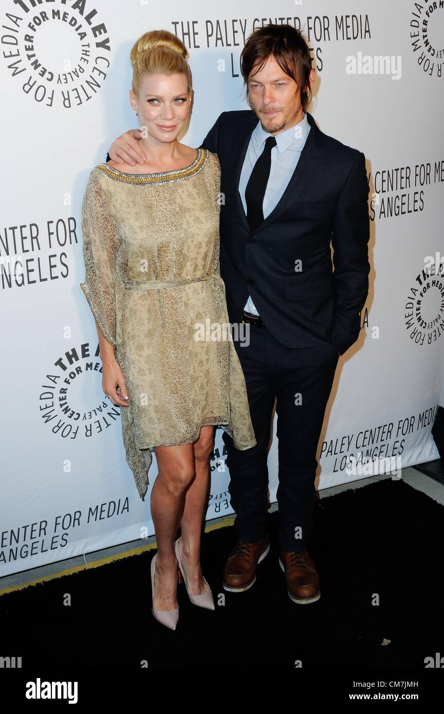 Los Angeles Usa 22nd October 2012 Laurie Holden Norman Reedus At Arrivals For The Paley Center For Media Annual Los Angeles Benefit The Rooftop Of The Lot West Hollywood Los Angeles Ca