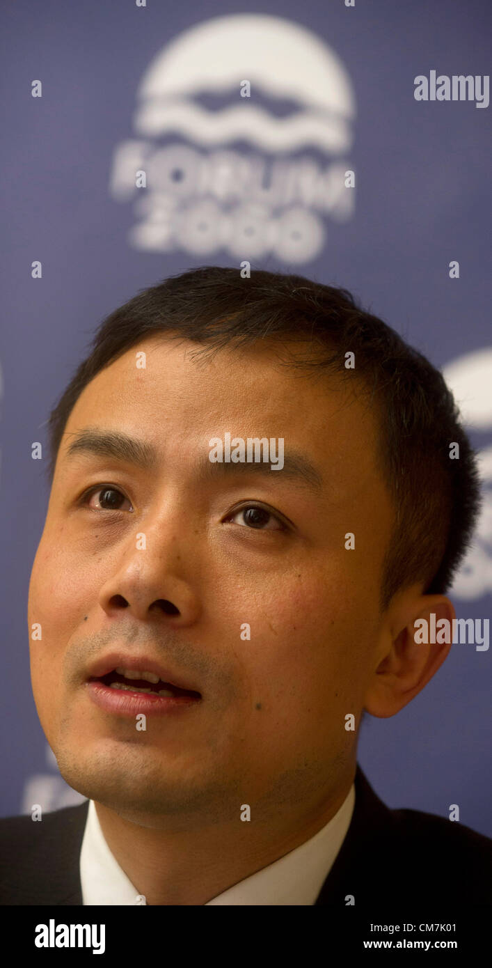Chinese journalist and blogger Ting Cao during the International Forum ...