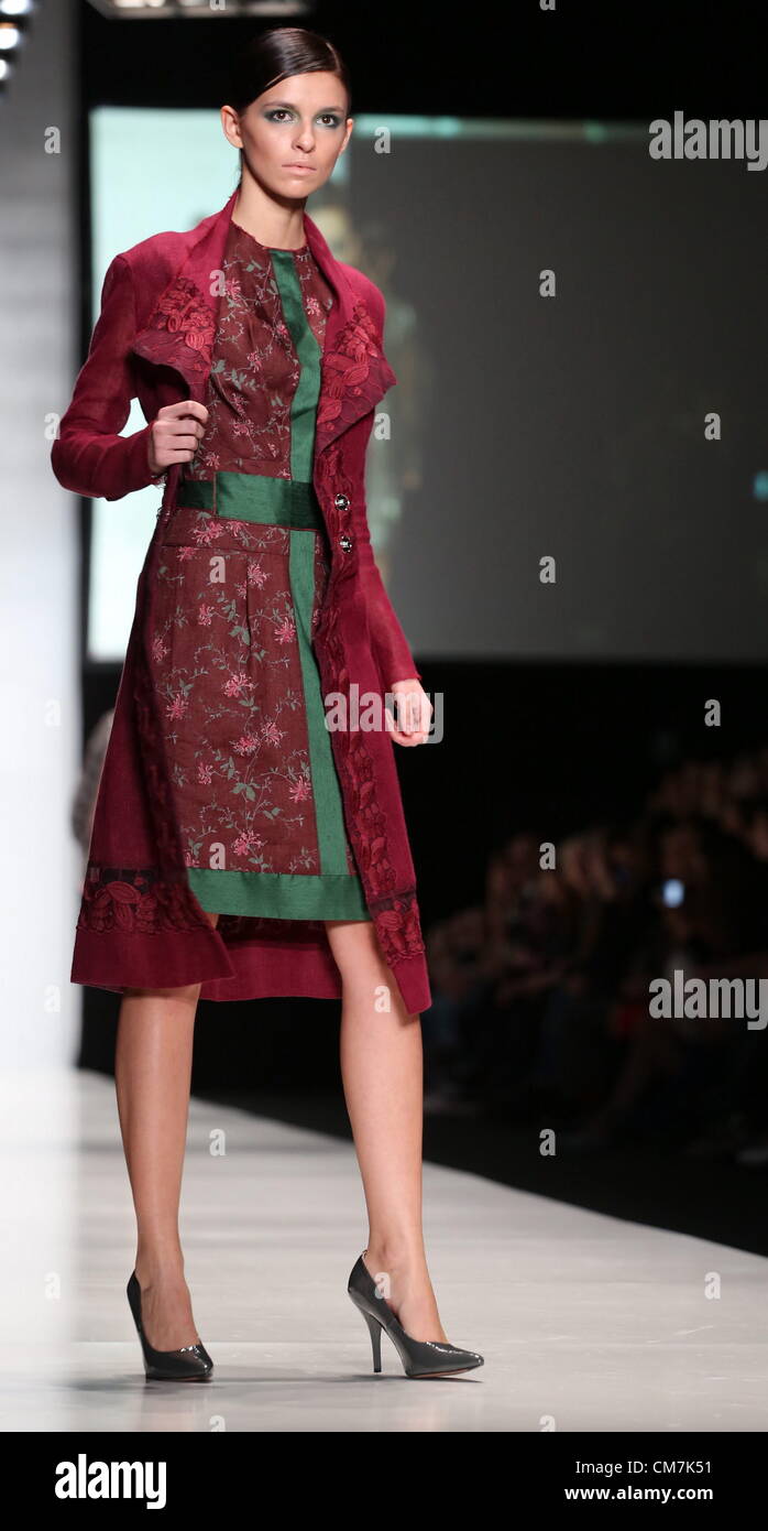 22.10.2012. Russia, Moscow. Mercedes-Benz Russian Fashion Week ...