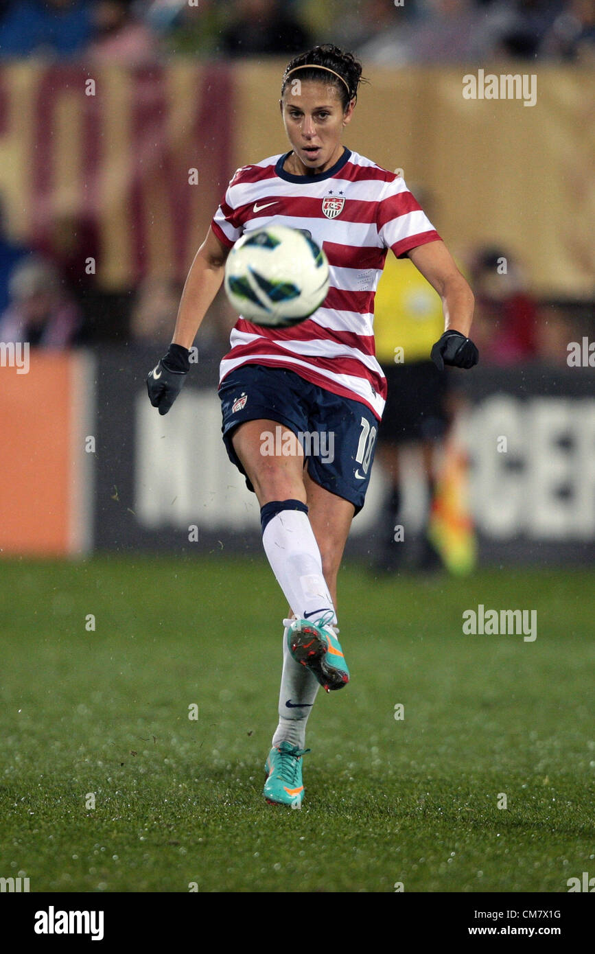 Carli Lloyd Autographed Team USA White Soccer Jersey - Leaf COA