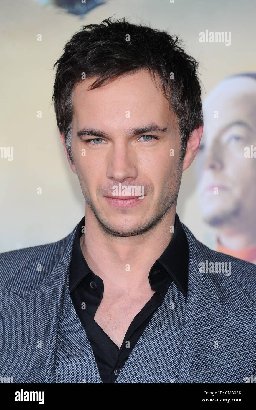 Los Angeles, USA. 24th October 2012. James D'Arcy arriving at the film premiere of 'Cloud Atlas' in Los Angeles on October 24th 2012 Stock Photo