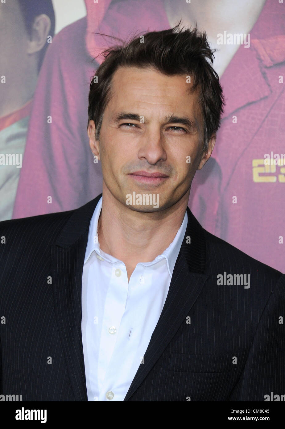 Los Angeles, USA. 24th October 2012. Olivier Martinez arriving at the film premiere of 'Cloud Atlas' in Los Angeles on October 24th 2012 Stock Photo