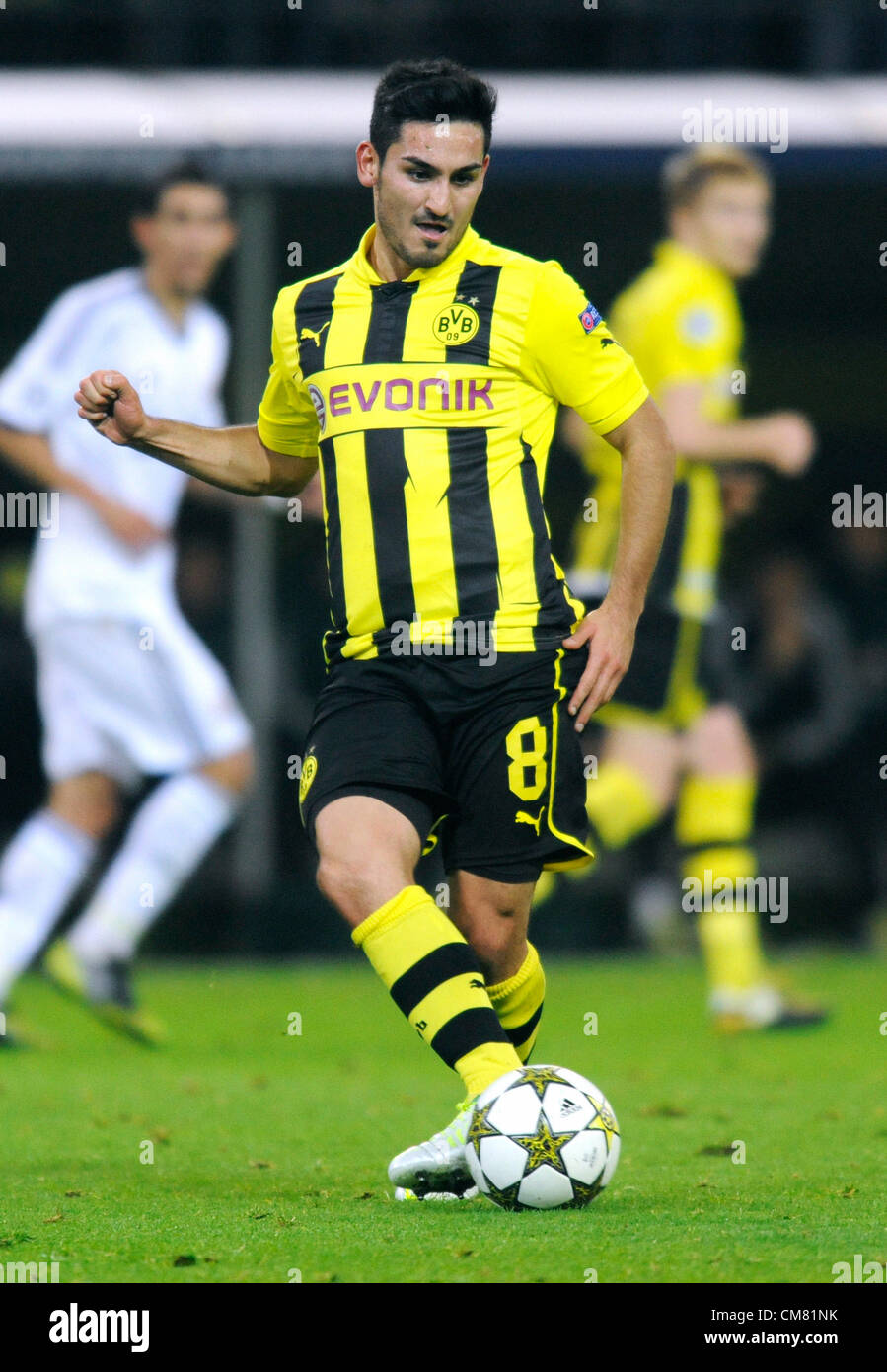 Dortmund, Germany, Football Champions League, 3rd Matchday, Borussia Dortmund - Real Madrid 2:1: Ilkay Guendogan (BVB) Stock Photo