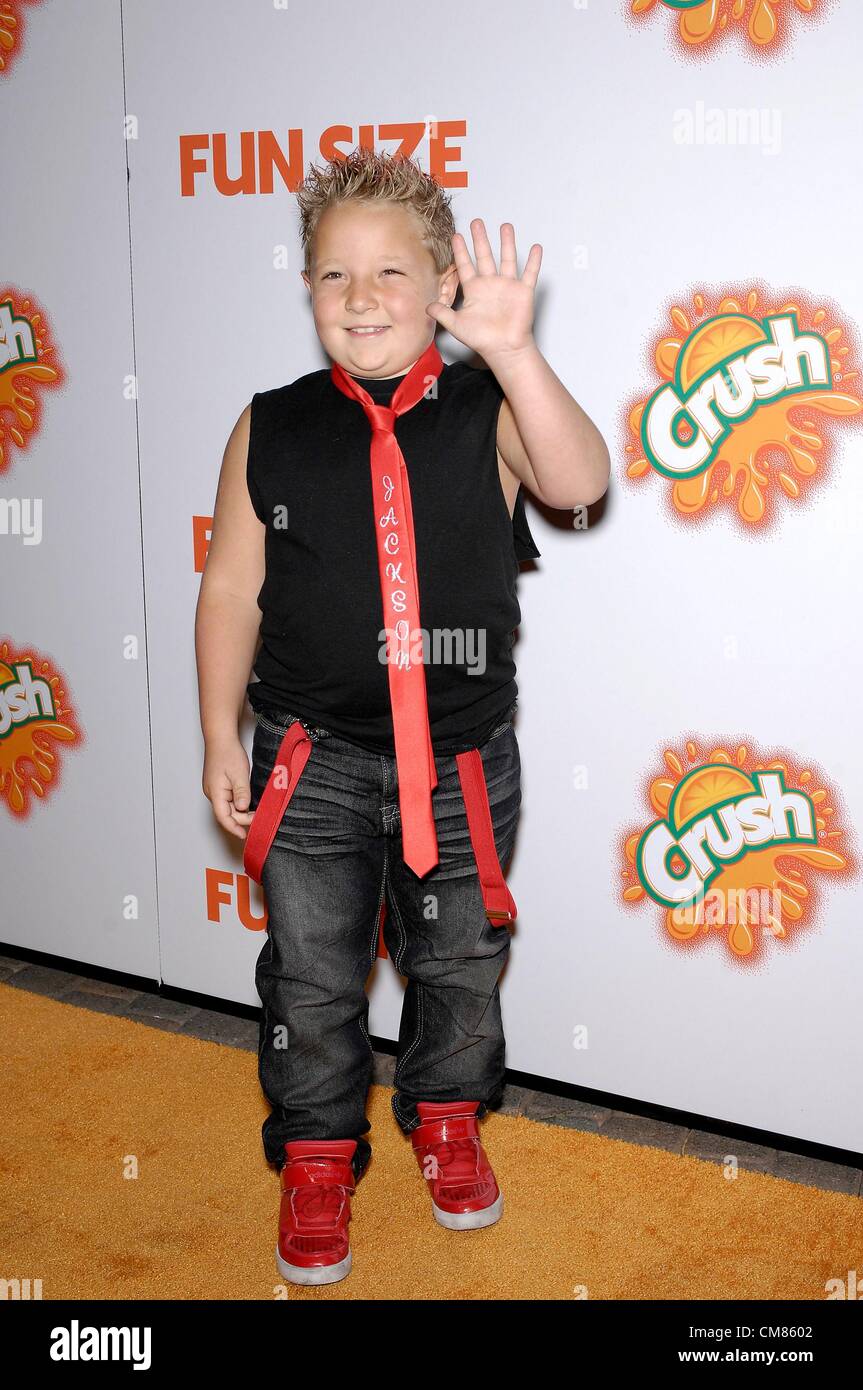 Los Angeles, USA. 25th October 2012. Jackson Nicoll at arrivals for FUN