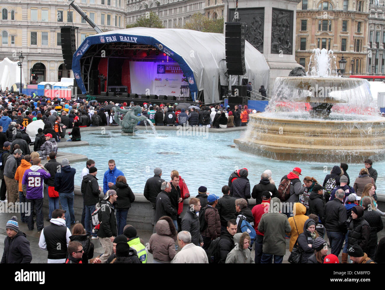 The NFL Fan Rally in Trafalgar Square hosted by Sky Sports NFL