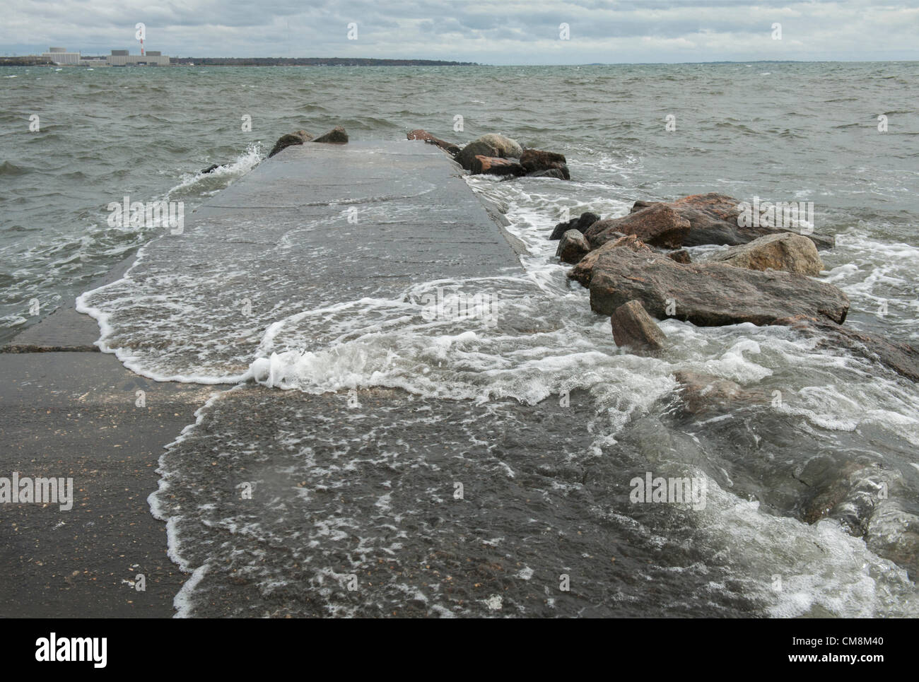 Black Point Beach, Niantic, East Lyme, Connecticut USA 28 Oct 2012