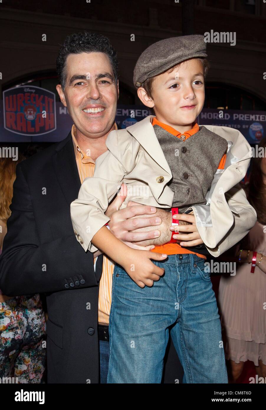 Adam Carolla, Family at arrivals for WRECK-IT RALPH Premiere, El Capitan  Theatre, Los Angeles, CA October 29, 2012. Photo By: Emiley  Schweich/Everett Collection Stock Photo - Alamy