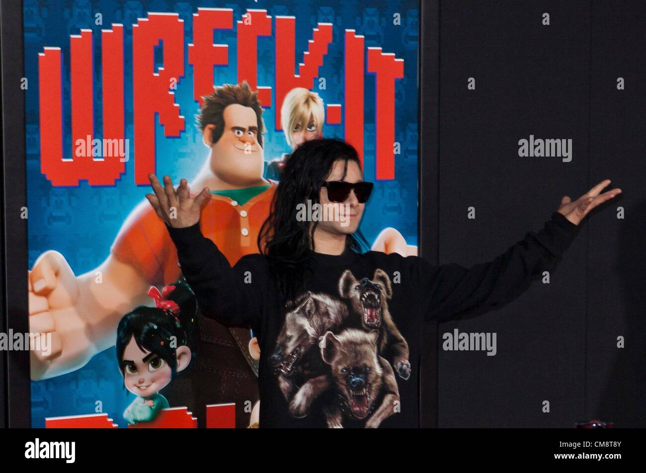 Skrillex at arrivals for WRECK-IT RALPH Premiere, El Capitan Theatre, Los  Angeles, CA October 29, 2012. Photo By: Emiley Schweich/Everett Collection  Stock Photo - Alamy
