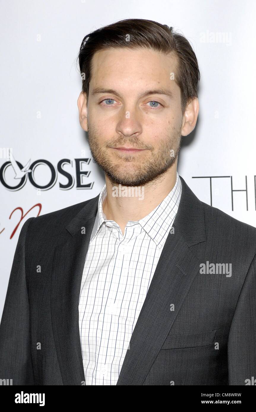 Los Angeles, USA. 29th October 2012. Toby Maguire at arrivals for THE DETAILS Premiere, Arclight Hollywood, Los Angeles, CA October 29, 2012. Photo By: Michael Germana/Everett Collection Stock Photo