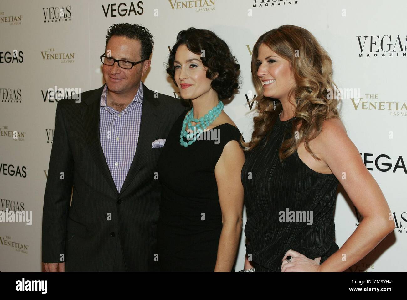 Josef Vann (Vegas Magazine publisher) , CarrieAnne Moss, Abby Tegnelia