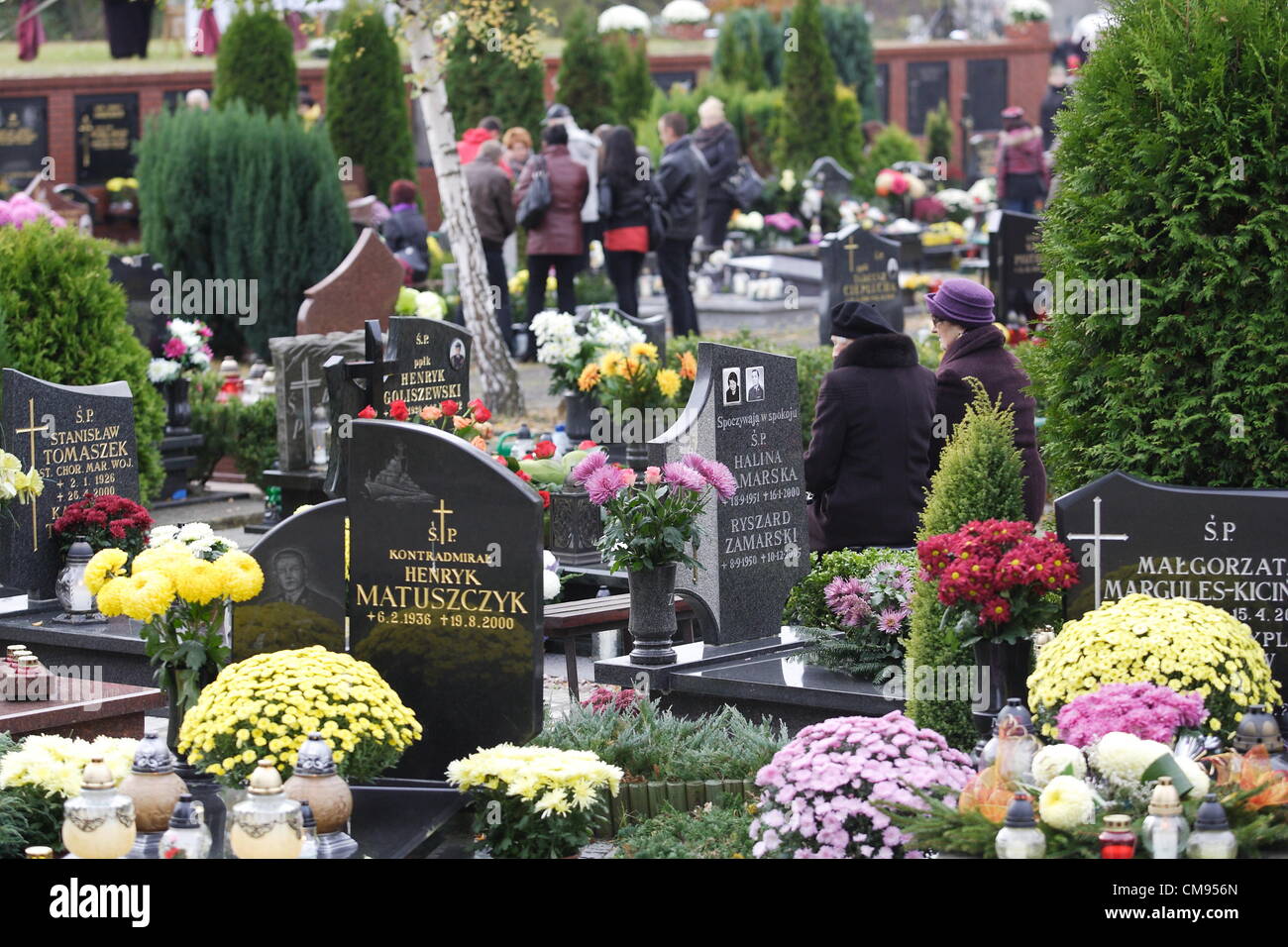 Gdynia, Poland 1st, November 2012 All Saint's Day celebrated in Poland