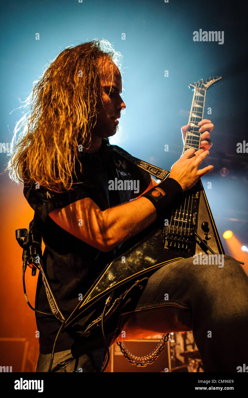 Oct. 31, 2012 - Toronto, Ontario, Canada - Guitarist MARKUS VANHALA of ...