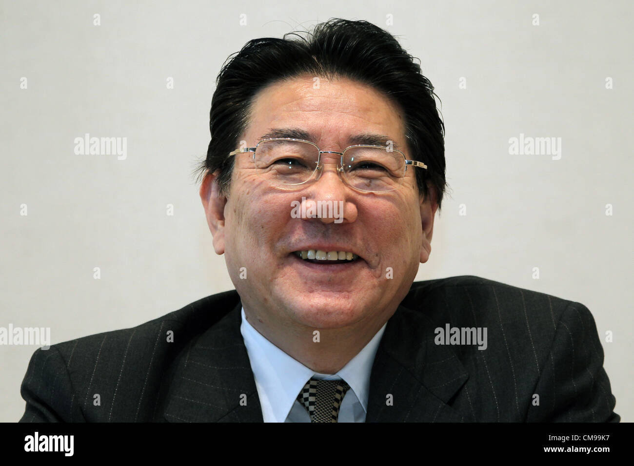 June 26, 2012 - Tokyo, Japan - President of Japan Airlines YOSHIHARU ...
