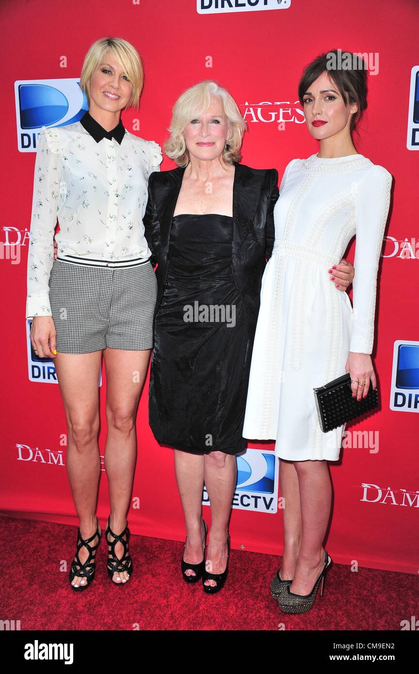 Jenna Elfman, Glenn Close, Rose Byrne at arrivals for DAMAGES Season ...