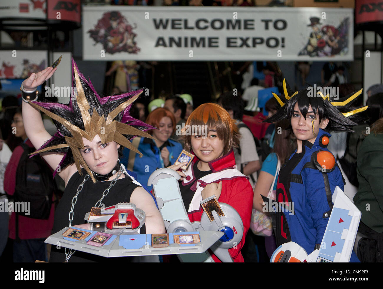 Los Angeles, California, UNITED STATES - About 130,000 anime aficionados  attend the Anime Expo 2012 at the Convention Center in Los Angeles  California on Friday, June 29, 2012 in Los Angeles, California.
