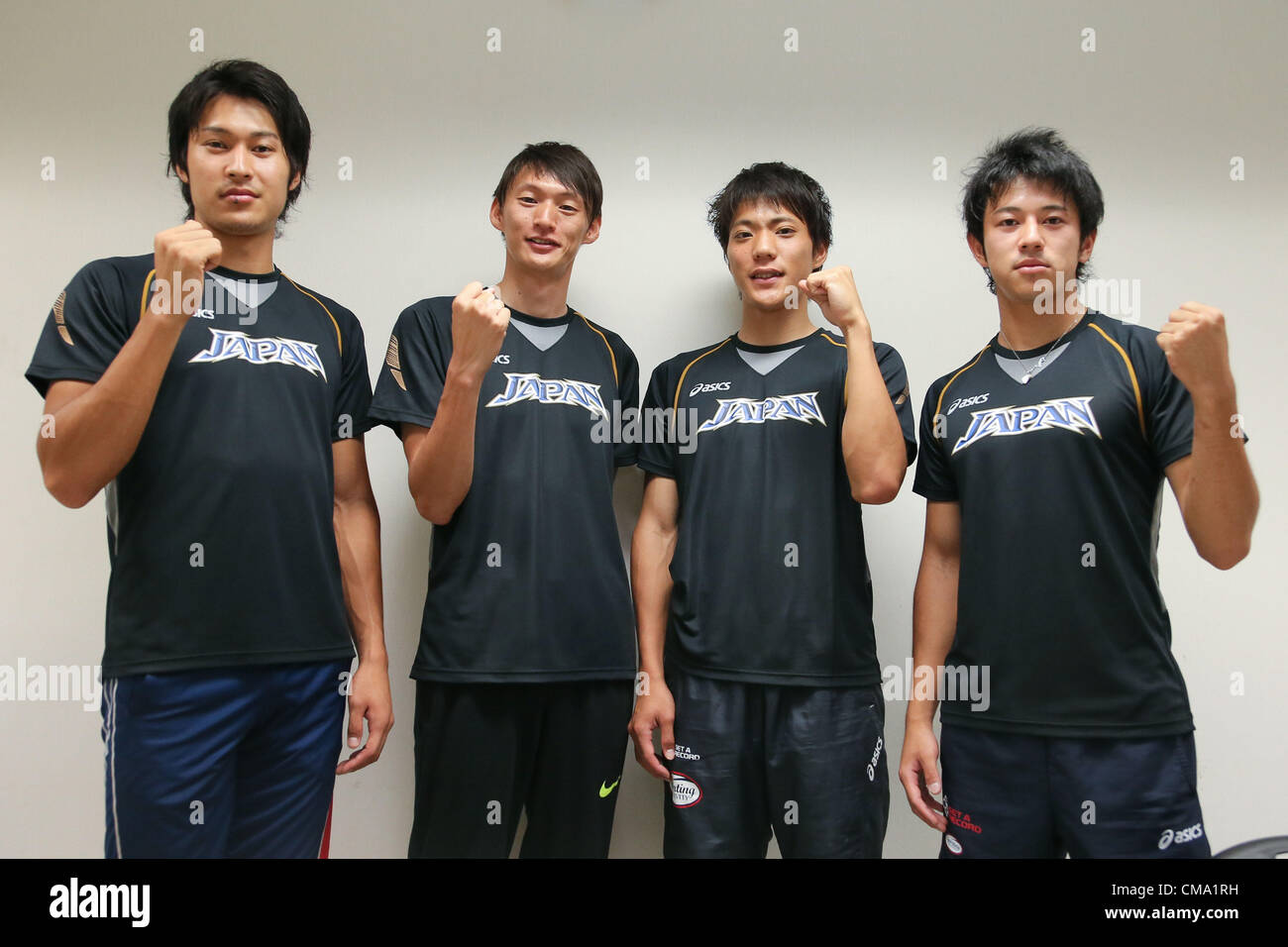 Eriguchi (L to R) Syota Iizuka, Shinji Takahira, Ryota Yamagata, Masashi ...