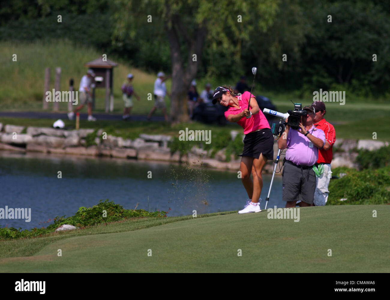 06 JULY 2012: Beatriz Recari on the fourteenth fairway during the second round of the US Open at Blackwolf Run in Kohler, WI. Stock Photo