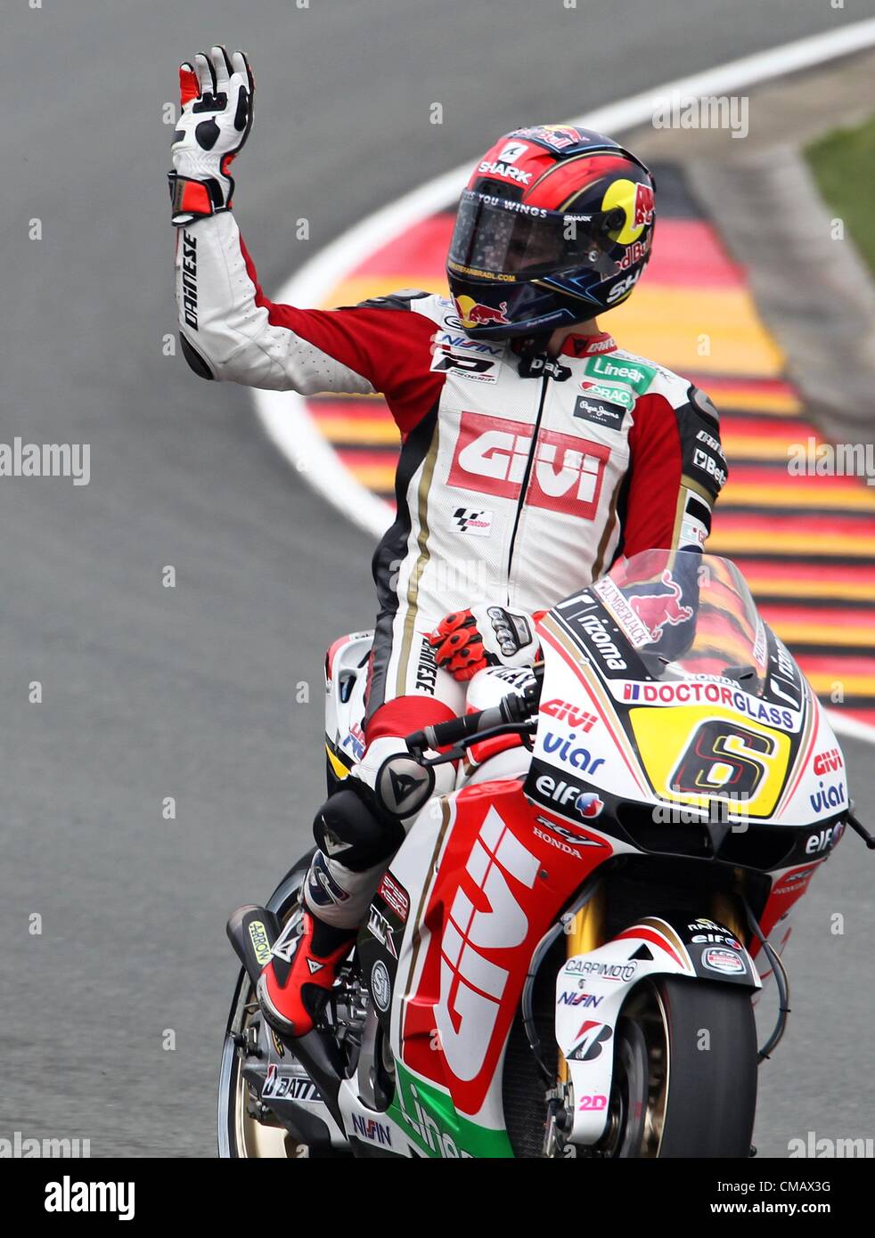 06.07.2012. Hohenstein-Ernstthal, Germany. German MotoGP driver Stefan ...