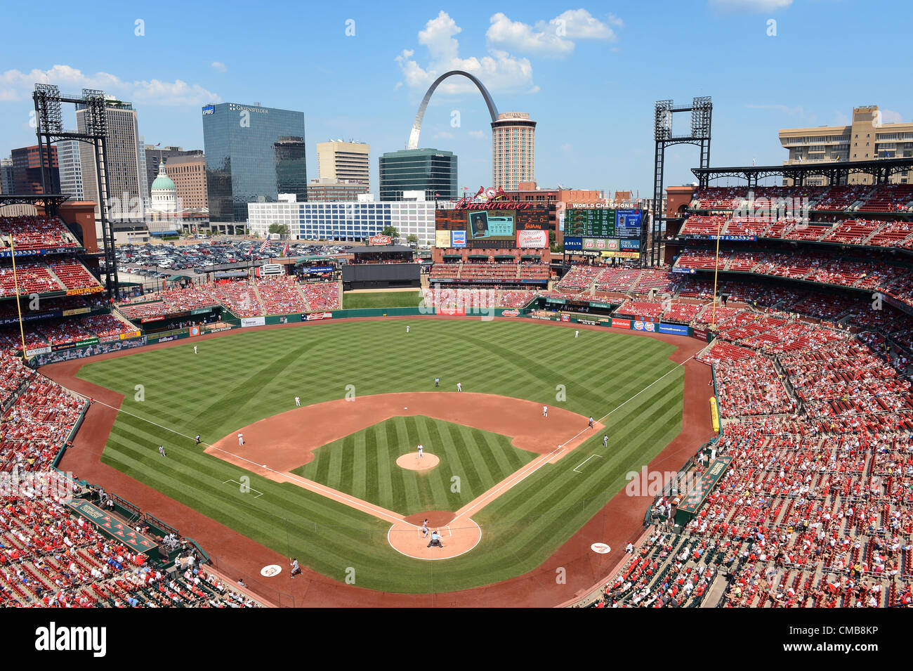 File photo taken on May 2, 2023, shows the St. Louis Cardinals' home  ballpark Busch Stadium in St. Louis, Missouri. (Kyodo)==Kyodo Photo via  Credit: Newscom/Alamy Live News Stock Photo - Alamy