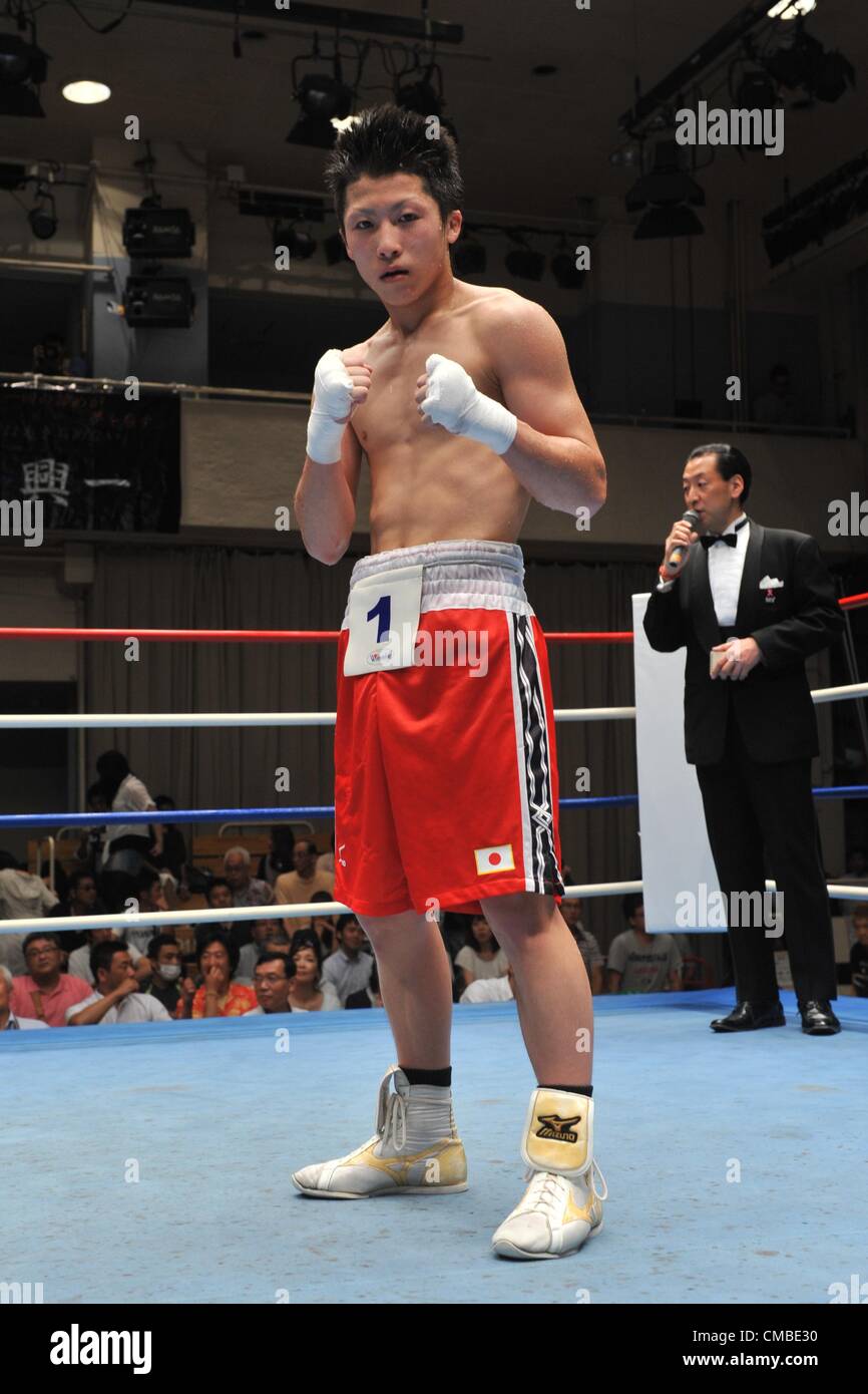 Naoya Inoue (JPN), JULY 10, 2012 - Boxing : 19-year-old amateur boxer Naoya  Inoue of Japan poses at Korakuen Hall in Tokyo, Japan. (Photo by Hiroaki  Yamaguchi/AFLO)<br> 7B Stock Photo - Alamy