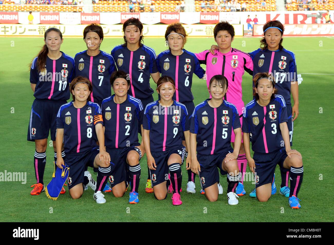Women's Japan National Team Group LineUp (JPN), July 11, 2012