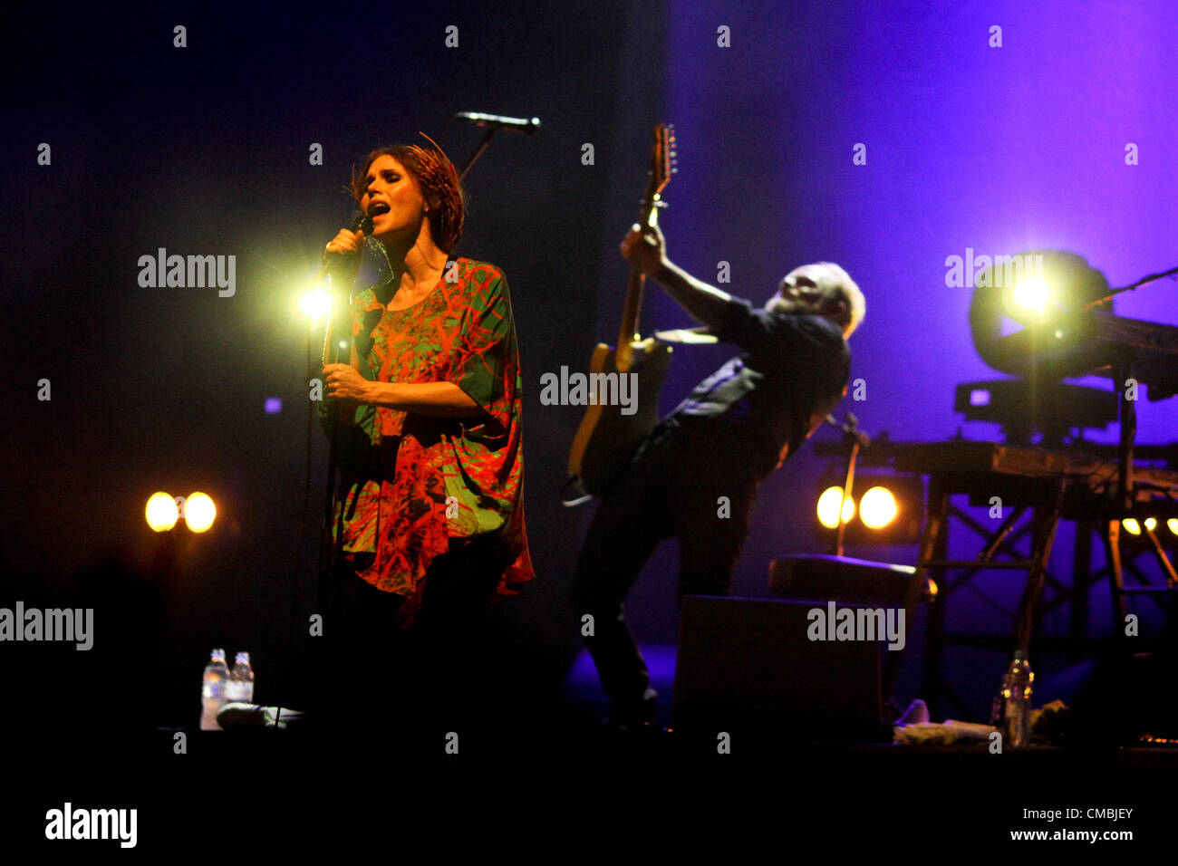 11.07.2012. Moscow. Russia. Pictured: The Cardigans, Nina Persson Stock Photo
