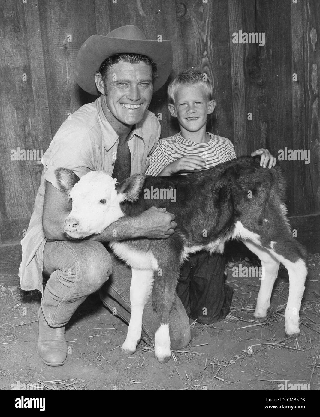 CHUCK CONNORS with son Mike.Supplied by   Photos inc.(Credit Image: Â© Supplied By Globe Photos Inc/Globe Photos/ZUMAPRESS.com) Stock Photo