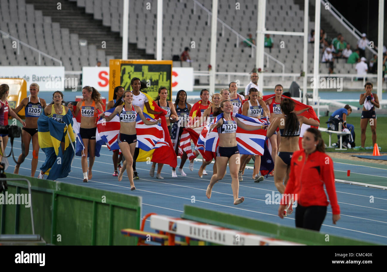 IAAF World Junior Championships on July 13, 2012 in Barcelona, Spain. Stock Photo