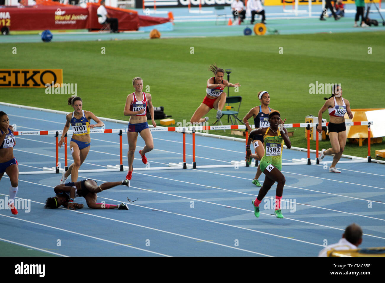 2012 IAAF World Junior Athletics Championships Barcelona July 14 Stock Photo