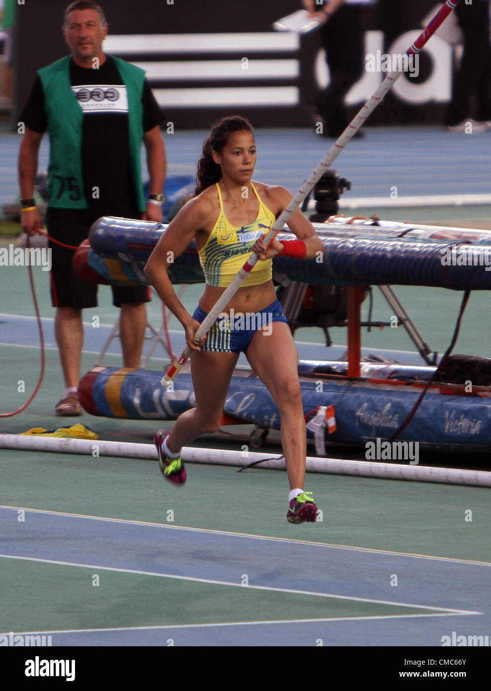 Angelica Bengtsson on the 2012 IAAF World Junior Athletics Championships Barcelona July 14 Stock Photo