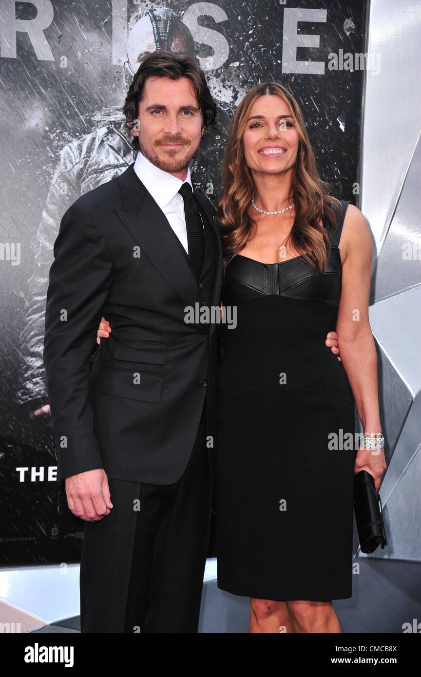 Christian Bale, Sibi Blazic at arrivals for THE DARK KNIGHT RISES ...