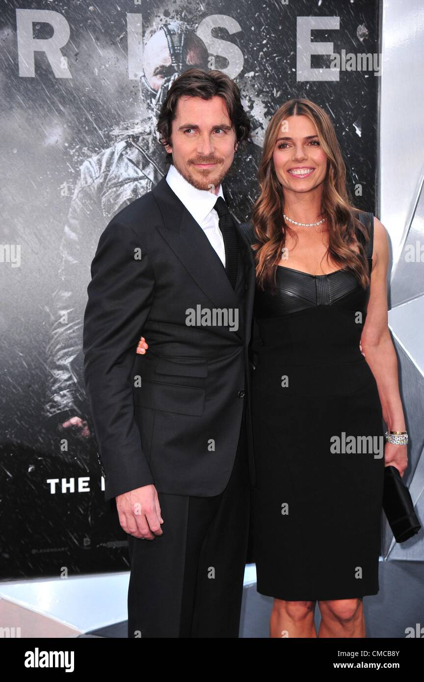 Christian Bale, Sibi Blazic at arrivals for THE DARK KNIGHT RISES