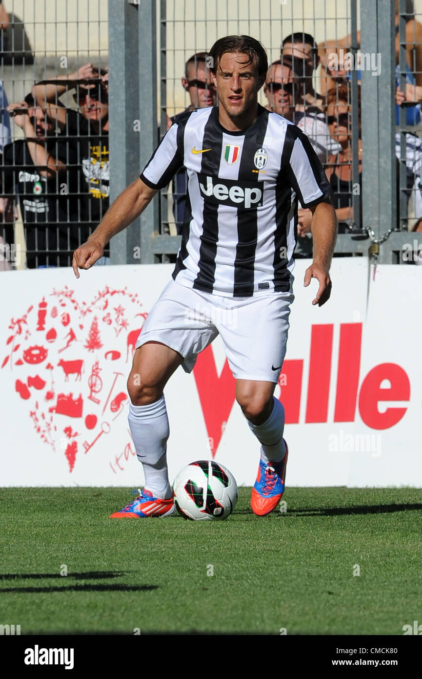 Reto Ziegler (Juventus), JULY 17, 2012 - Football / Soccer : Pre-season friendly match between Juventus 7-1 Aygreville at Stadio Piergiorgio Perucca in Saint Vincent, Italy. (Photo by aicfoto/AFLO) Stock Photo