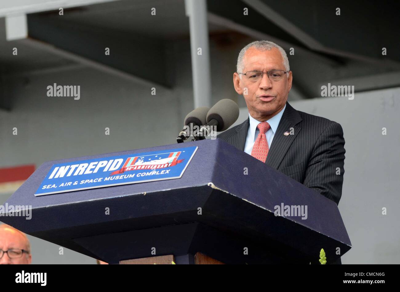 Thursday 19th July 2012. New York, USA. Charles Bolden in attendance for Intrepid's Space Shuttle Enterprise Pavilion Grand Opening, The Intrepid Sea, Air and Space Museum, New York, NY July 19, 2012. Photo By: Derek Storm/Everett Collection Stock Photo