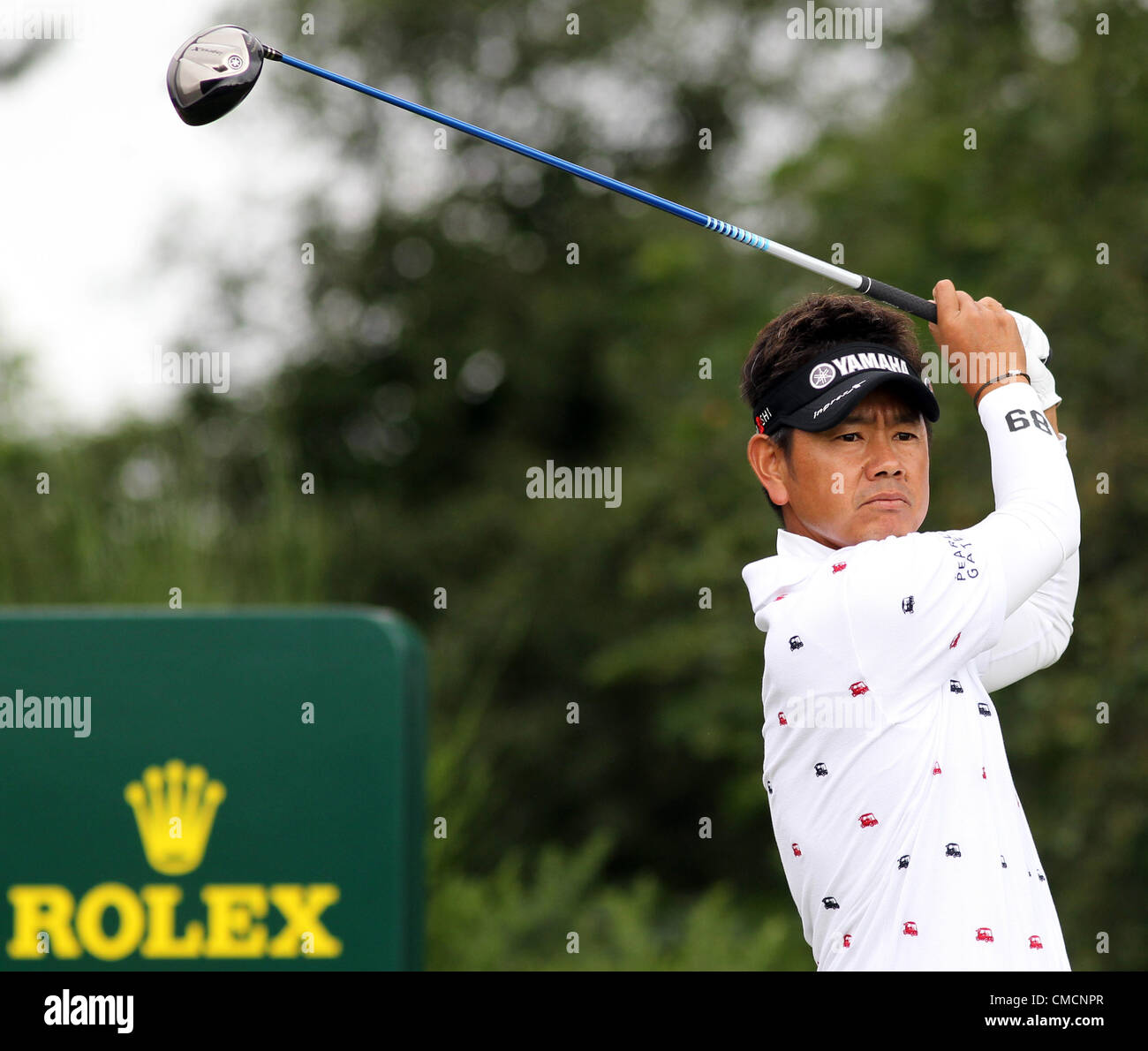 19.07.12 Lytham &amp; St Annes, England. Japan's Hiroyuki Fujita in action during the first round of The Open Golf Championship from the Royal Lytham &amp; St Annes course in Lancashire Stock Photo